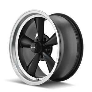 Ridler 675 Matte black machined 17x9.5 -5 5x120.65mm 83.82mm