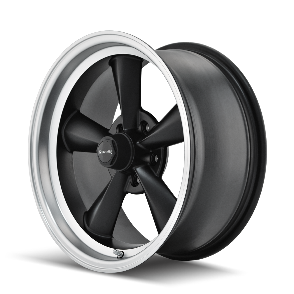 Ridler 675 Matte black machined 17x9.5 -5 5x120.65mm 83.82mm - Wheelwiz
