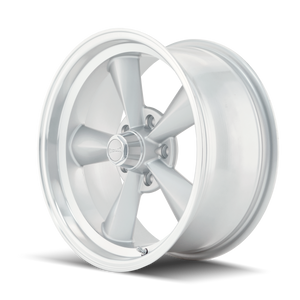 Ridler 675 Satin silver machined 15x8 -12 5x120.65mm 83.82mm