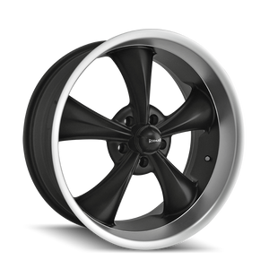 Ridler 695 Matte black machined 20x10 0 5x120.65mm 83.82mm