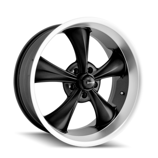 Ridler 695 Matte black machined 17x7 0 5x114.3mm 83.82mm