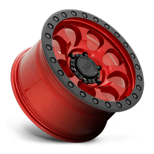 Black Rhino RIOT Candy Red W/ Black Ring & Bolt 17x9 -18 5x127mm 71.5mm - Wheelwiz