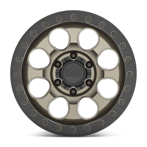 Black Rhino RIOT Matte Bronze W/ Blk Rg & Bolts 17x8.5 -30 6x139.7mm 112.1mm - Wheelwiz