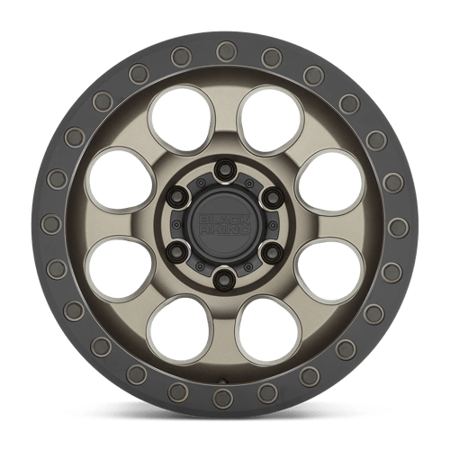 Black Rhino RIOT Matte Bronze W/ Blk Rg &amp; Bolts 17x9 +12 6x139.7mm 112.1mm - Wheelwiz