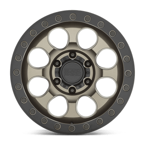 Black Rhino RIOT Matte Bronze W/ Blk Rg & Bolts 17x8.5 -38 5x127mm 71.5mm - Wheelwiz