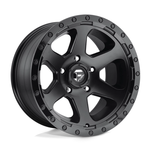 Fuel Offroad D589 RIPPER Matte Black Gloss Black Lip 17x9 -12 5x127mm 78.1mm - WheelWiz
