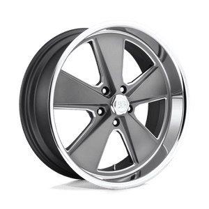 US MAG U120 ROADSTER Matte Gun Metal Machined 20x8 +1 5x120.65mm 72.6mm - Wheelwiz