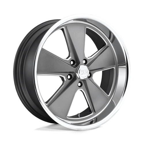 US MAG U120 ROADSTER Matte Gun Metal Machined 18x9.5 +01 5x114.3mm 72.6mm - WheelWiz