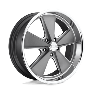 US MAG U120 ROADSTER Matte Gun Metal Machined 18x9.5 +01 5x114.3mm 72.6mm - WheelWiz