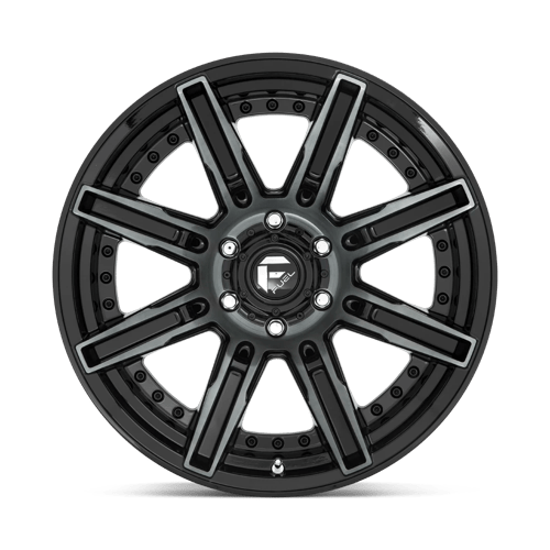 Fuel Offroad D708 ROGUE Gloss Mach Double Dark Tint 20x10 -18 6x139.7mm 106.1mm - Wheelwiz