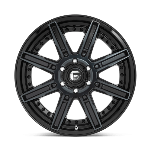 Fuel Offroad D708 ROGUE Gloss Mach Double Dark Tint 20x9 +1 5x150mm 110.1mm - Wheelwiz