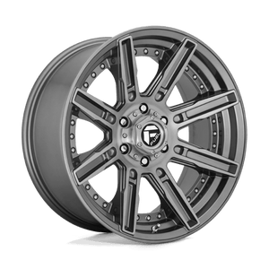 Fuel Offroad D710 ROGUE PLATINUM Brushed Gun Metal Tinted Clear 20x9 +1 5x127mm 71.5mm - Wheelwiz