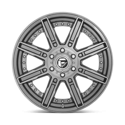 Fuel Offroad D710 ROGUE PLATINUM Brushed Gun Metal Tinted Clear 20x9 +1 5x127mm 71.5mm - Wheelwiz