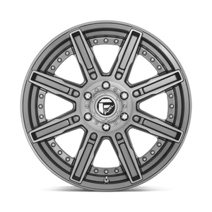 Fuel Offroad D710 ROGUE PLATINUM Brushed Gun Metal Tinted Clear 20x9 +1 5x127mm 71.5mm - Wheelwiz