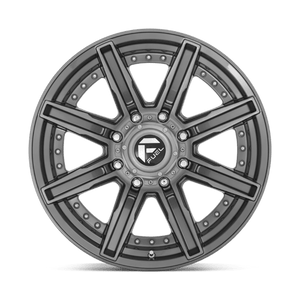 Fuel Offroad D710 ROGUE PLATINUM Brushed Gun Metal Tinted Clear 20x10 -18 8x180mm 124.2mm - Wheelwiz