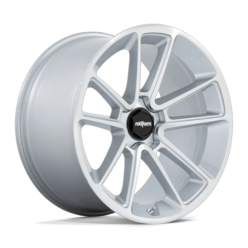 Rotiform R192 BTL Gloss Silver W/ Machined Face 22x10 +35 5x112mm 66.6mm
