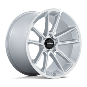Rotiform R192 BTL Gloss Silver W/ Machined Face 22x10 +20 5x112mm 66.6mm - Wheelwiz