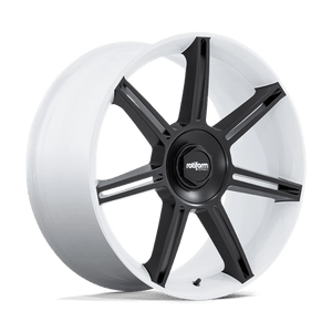 Rotiform FRA Gloss White W/ M-black Spokes 22x12 +60 5x130mm 71.5mm