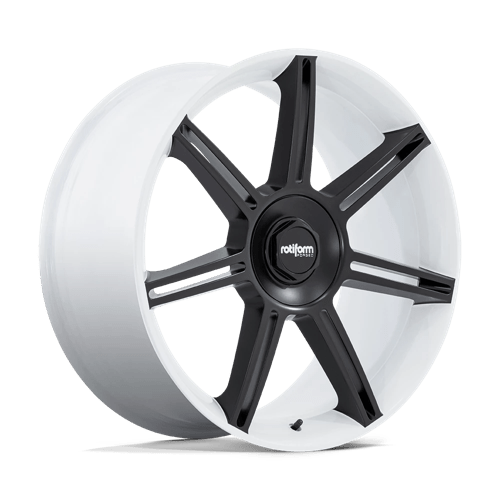 Rotiform FRA Gloss White W/ M-black Spokes 22x10 +56 5x130mm 71.5mm - Wheelwiz