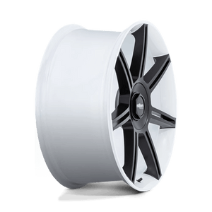 Rotiform FRA Gloss White W/ M-black Spokes 22x12 +60 5x130mm 71.5mm