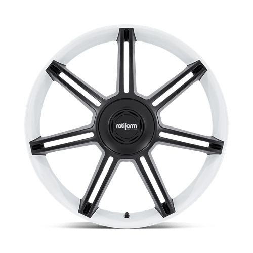 Rotiform FRA Gloss White W/ M-black Spokes 22x12 +60 5x130mm 71.5mm