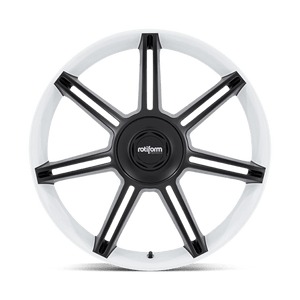 Rotiform FRA Gloss White W/ M-black Spokes 22x12 +60 5x130mm 71.5mm