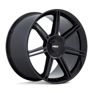 Rotiform FRA Gloss Black W/ M-black Spokes 22x12 +60 5x130mm 71.5mm
