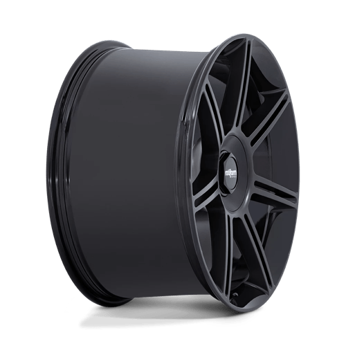 Rotiform FRA Gloss Black W/ M-black Spokes 22x10 +56 5x130mm 71.5mm