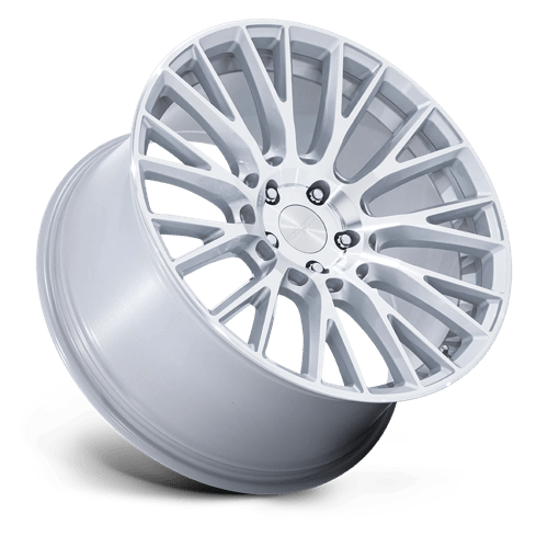 Rotiform RC201 LSE Gloss Silver W/ Machined Face 19x8.5 +45 5x112mm 66.6mm