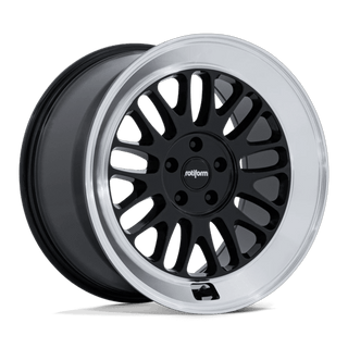 Rotiform RC214 SCP Gloss Black W/ Diamond Cut Lip 18x9.5 +25 5x114.3mm 72.6mm