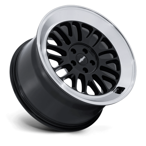 Rotiform RC214 SCP Gloss Black W/ Diamond Cut Lip 18x8.5 +45 5x112mm 66.6mm - Wheelwiz