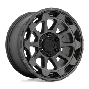 Black Rhino ROTOR Matte Gunmetal W/ Brushed Face 20x9 -18 5x127mm 71.5mm - Wheelwiz