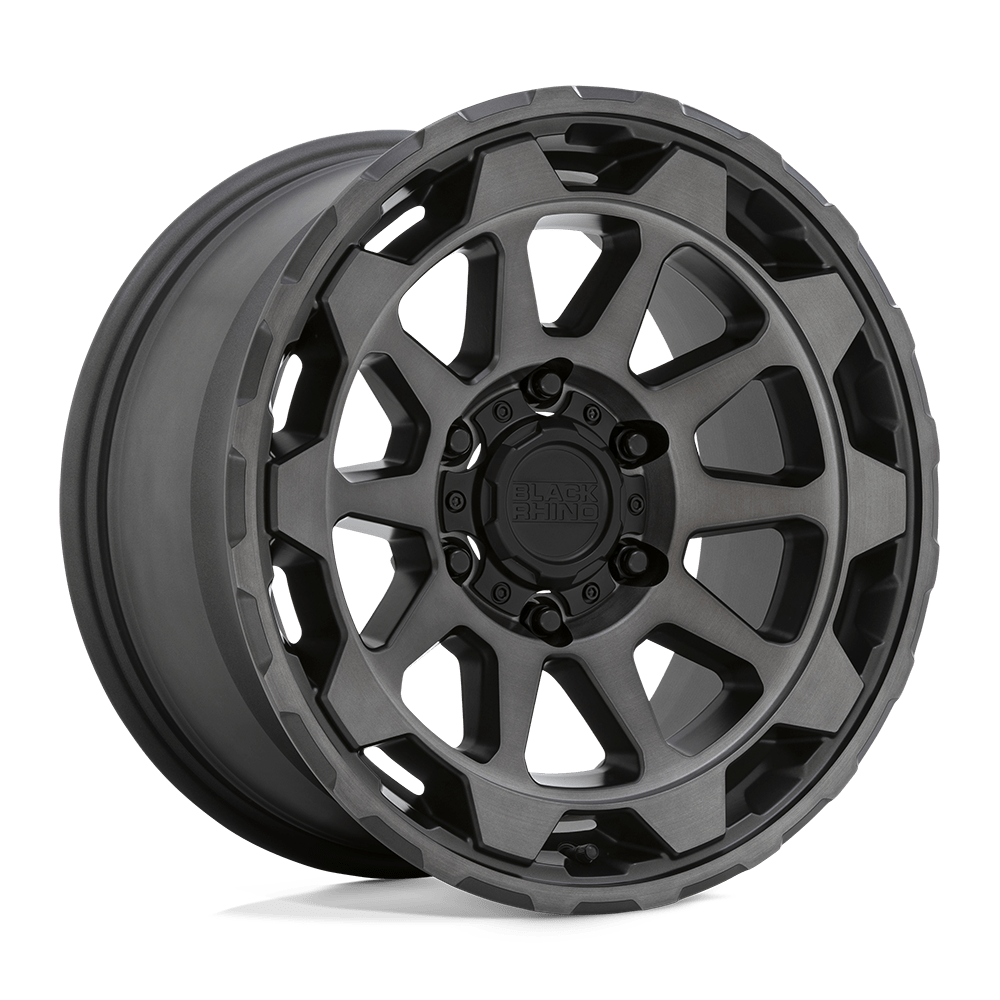 Black Rhino ROTOR Matte Gunmetal With Brushed Tinted Face 17x8.5 -18 5x127mm 71.5mm - WheelWiz