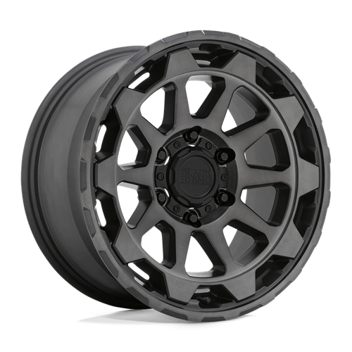 Black Rhino ROTOR Matte Gunmetal W/ Brushed Face 20x9 +12 6x135mm 87.1mm - Wheelwiz