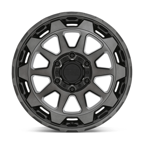 Black Rhino ROTOR Matte Gunmetal W/ Brushed Face 17x8.5 +12 6x135mm 87.1mm - Wheelwiz