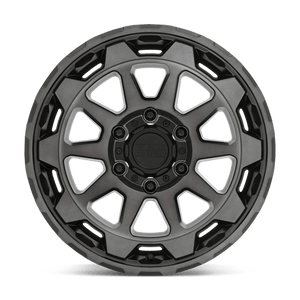 Black Rhino ROTOR Matte Gunmetal W/ Brushed Face 17x8.5 +12 6x135mm 87.1mm - Wheelwiz