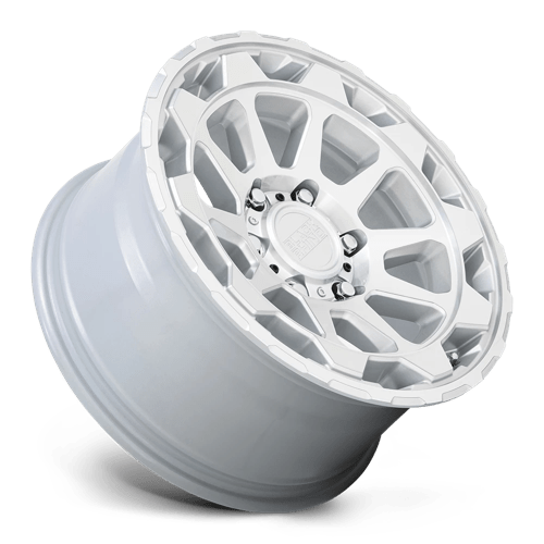 Black Rhino ROTOR Gloss Silver W/mirror Cut Face 20x9 +2 5x127mm 71.5mm - Wheelwiz