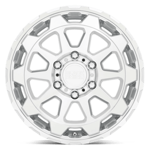 Black Rhino ROTOR Gloss Silver With Mirror Cut Face 18x9 +12 5x150mm 110.1mm - WheelWiz