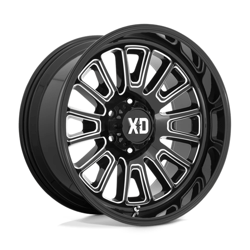 XD Series XD864 ROVER Gloss Black Milled 20x9 +18 8x180mm 124.2mm - WheelWiz