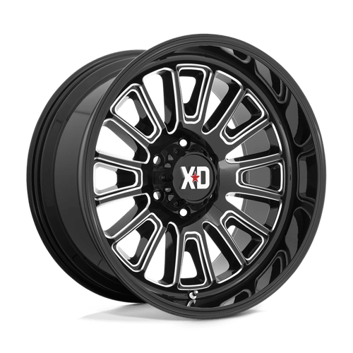XD Series XD864 ROVER Gloss Black Milled 20x9 +18 8x165.1mm 125.1mm - Wheelwiz