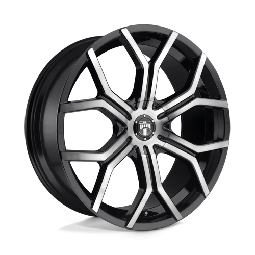 DUB S209 ROYALTY Gloss Machined Double Dark Tint 24x9.5 +30 Custom 72.6mm - Wheelwiz