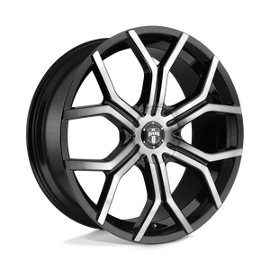 DUB S209 ROYALTY Gloss Machined Double Dark Tint 22x9.5 +32 5x112mm 72.6mm - WheelWiz