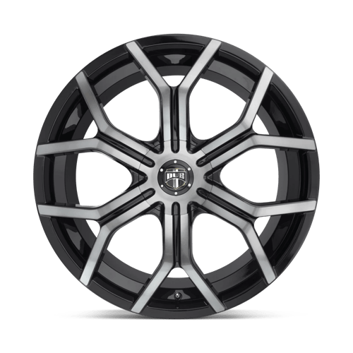 DUB S209 ROYALTY Gloss Machined Double Dark Tint 24x9.5 +30 Custom 72.6mm - Wheelwiz