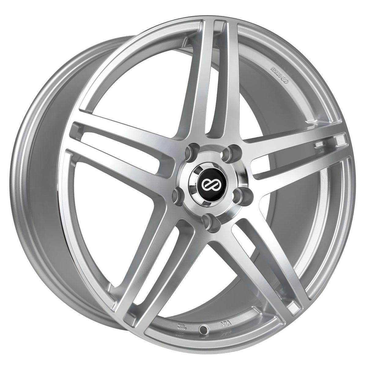 Enkei RSF5 Silver Mach 18x8 +40 5x100mm 72.6mm - WheelWiz