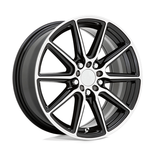 Ruff THROTTLE Gloss Black W/ Machined Face 17x7.5 +38 5x112|5x120mm 76.1mm - Wheelwiz