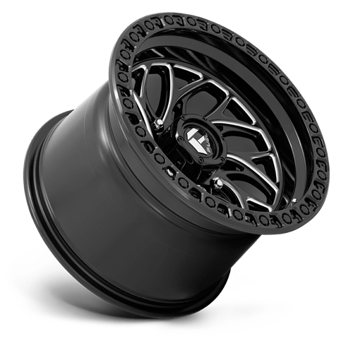 Fuel Offroad D741 RUNNER UTV Gloss Black Milled 15x10 0 4x137mm 110.1mm - Wheelwiz
