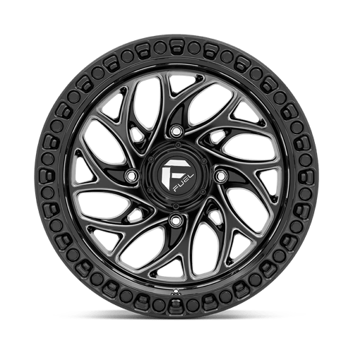 Fuel Offroad D741 RUNNER UTV Gloss Black Milled 15x10 0 4x156mm 132mm - Wheelwiz