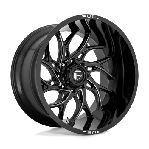 Fuel Offroad D741 RUNNER Gloss Black Milled 24x12 -44 5x139.7mm 78.1mm - WheelWiz