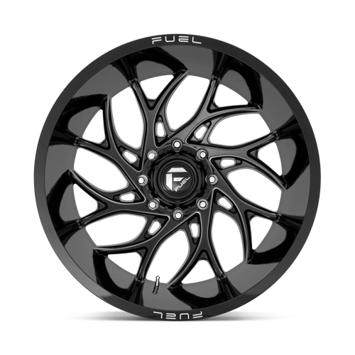 Fuel Offroad D741 RUNNER Gloss Black Milled 22x12 -44 5x150mm 110.1mm - WheelWiz