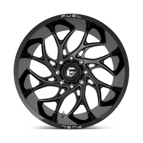 Fuel Offroad D741 RUNNER Gloss Black Milled 22x12 -44 5x127mm 71.5mm - Wheelwiz